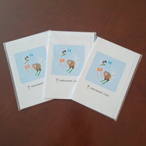 Olympics Vancouver Winter Games 2010 Art Print Card Lot of 3 NWT Canada
